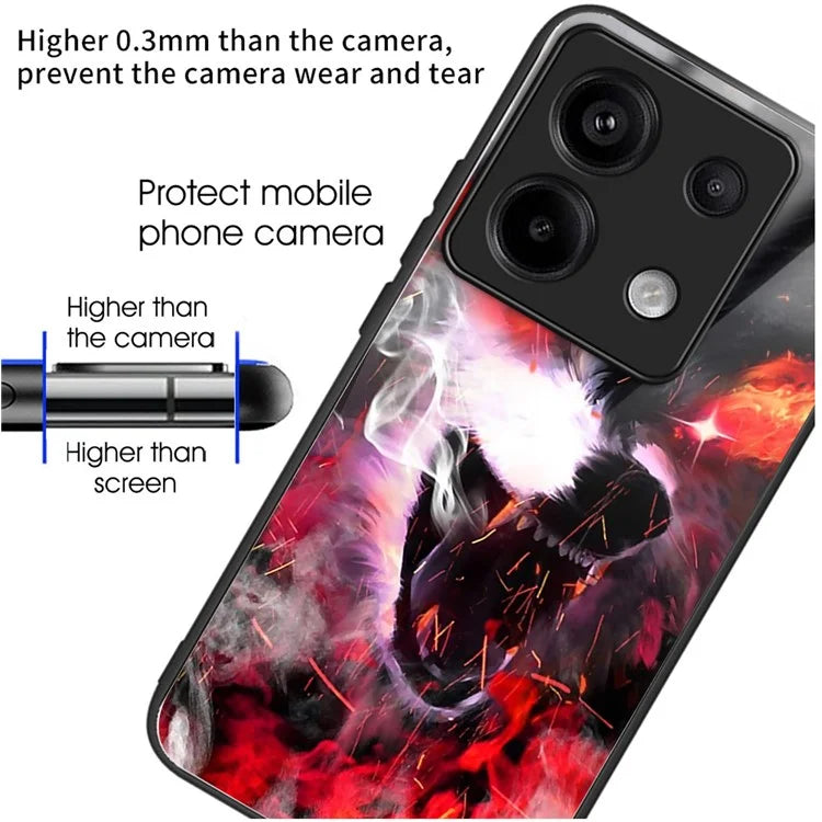 For Xiaomi Redmi Note 13 Pro 5G / Poco X6 5G Wholesale Case TPU+Tempered Glass Phone Cover