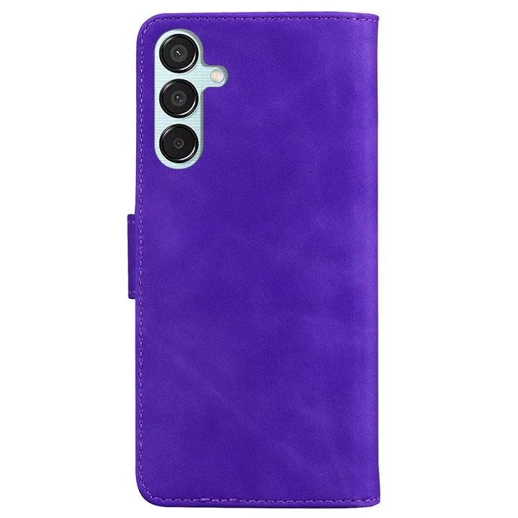 For Samsung Galaxy M15 5G / F15 5G Case Solid Color Leather Card Holder Stand Phone Cover