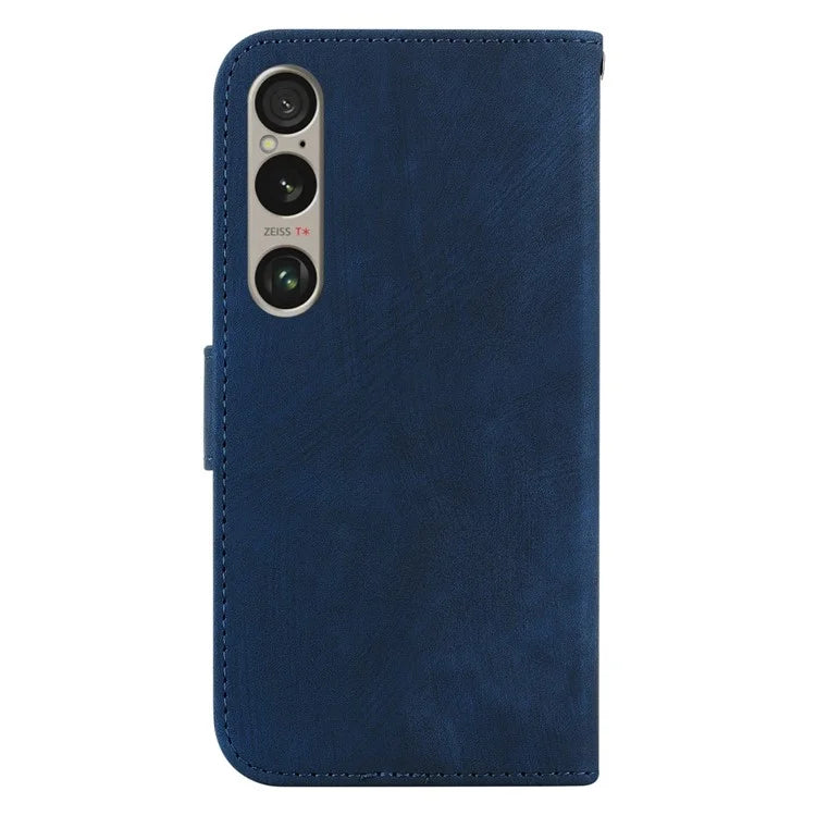 For Sony Xperia 1 VI Leather Case Cute Tiger Pattern Wallet Stand Phone Cover