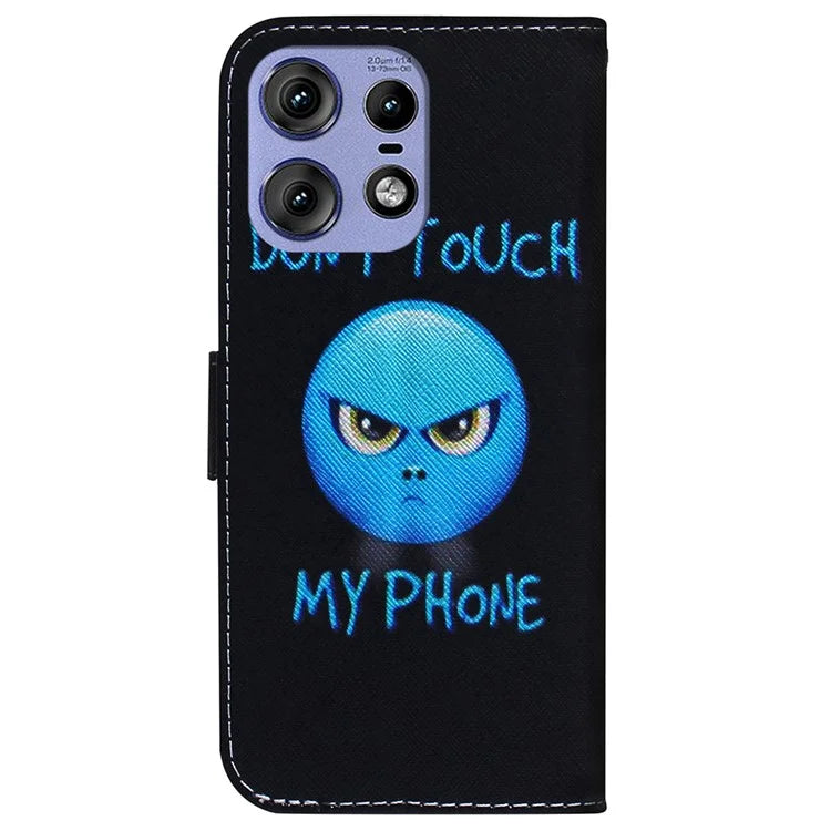 For Motorola Edge 50 Pro 5G Phone Case Pattern Print PU Leather Wallet Cover