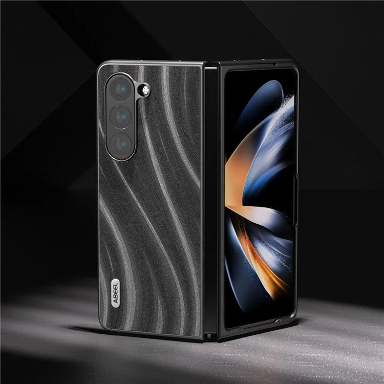 ABEEL Milky Way Series For Samsung Galaxy Z Fold6 5G Case PU Leather Coated Hard PC Phone Cover