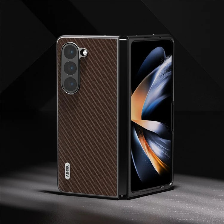 ABEEL For Samsung Galaxy Z Fold6 5G Phone Case Carbon Fiber Texture Protective Shell