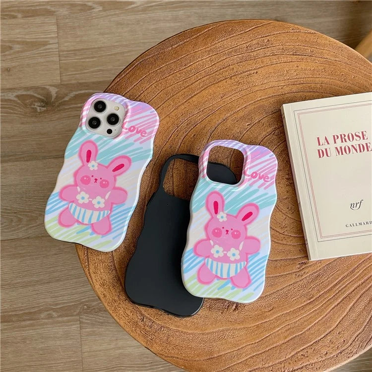 A67 For iPhone 14 Pro Graffiti Animal Water Transfer Printing Detachable TPU Phone Case