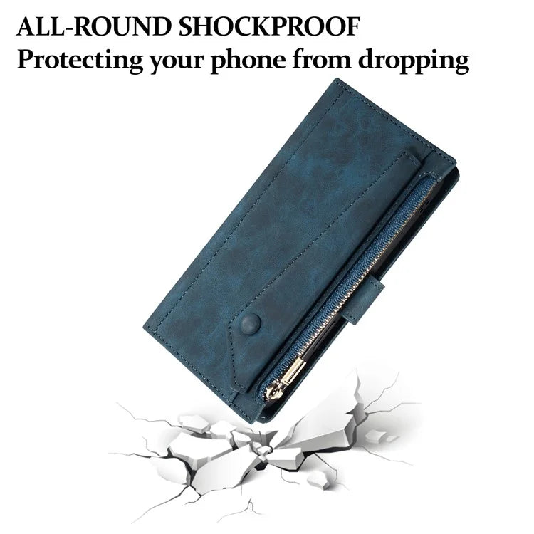 ESEBLE Star Series For Motorola Edge 50 Fusion 5G Case Wallet Zipper PU Leather Phone Cover