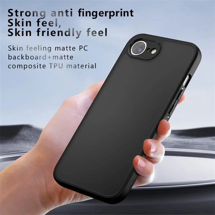 For iPhone SE (2024) Case PC+TPU Anti-Scratch Clear Back Phone Cover