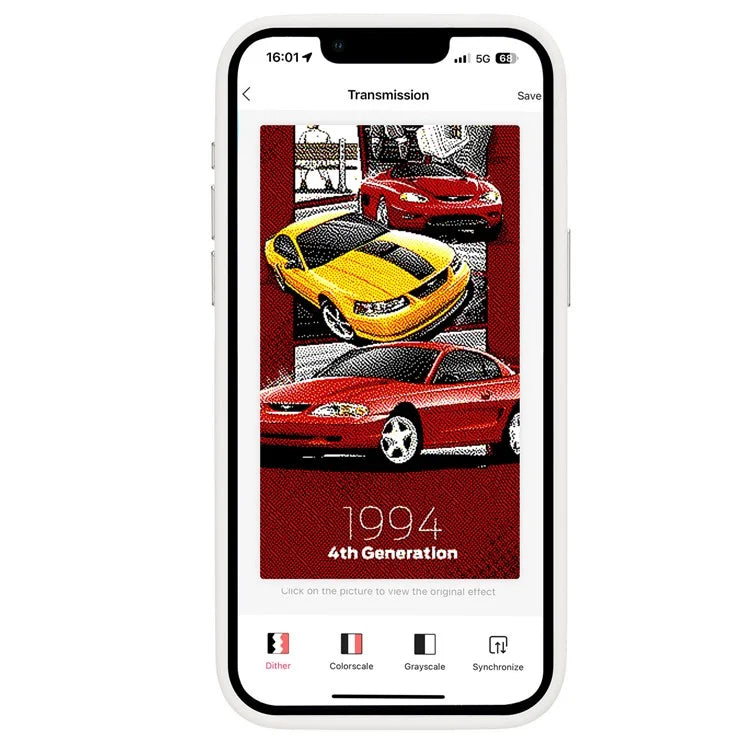 E Ink Case for iPhone 13 Pro Max 4-Color NFC Projection DIY Screen Display Phone Cover