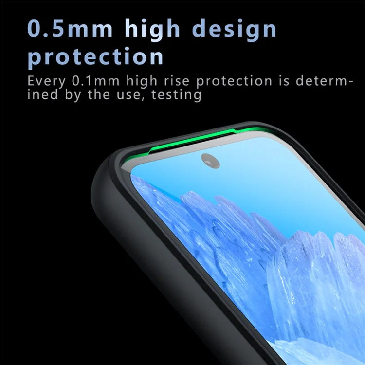 For Google Pixel 8a Case Matte Finish PC+TPU Hybrid Phone Cover