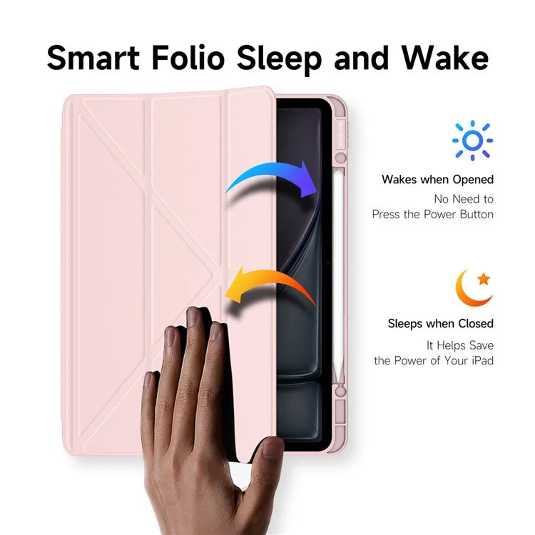 DUX DUCIS Magi Series for iPad Air 13 (2024) Case PU Leather+PC+TPU Auto Wake / Sleep Tablet Cover