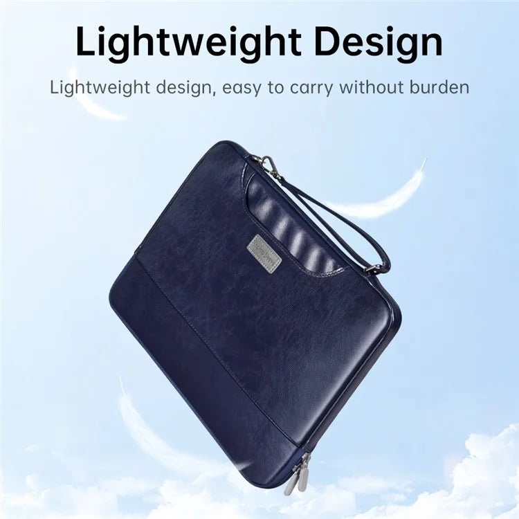 15-15.6 Inch Notebook Computer Carrying Pouch PU Leather Laptop Bag