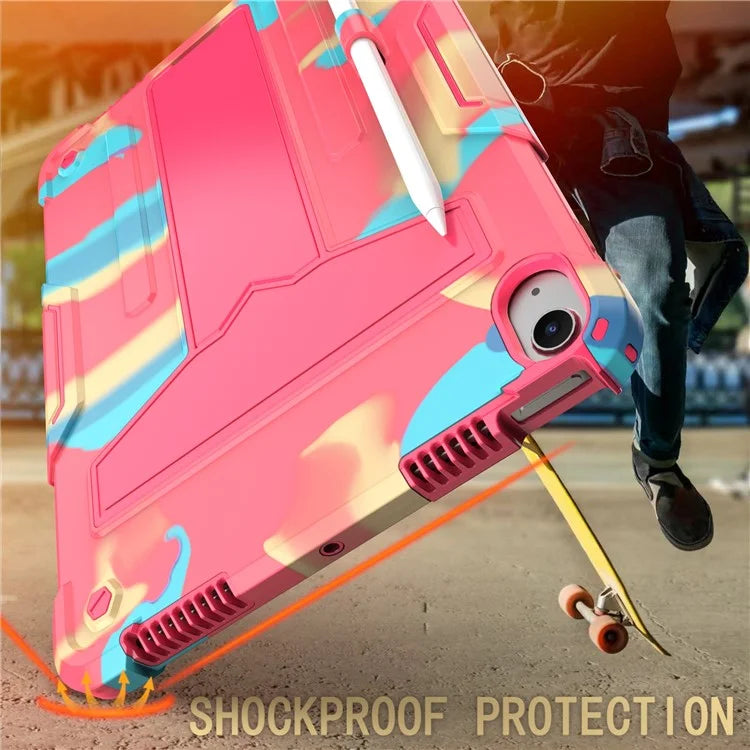 For iPad Air 11 (2024) Case Case PC+Silicone Kickstand Protective Tablet Cover