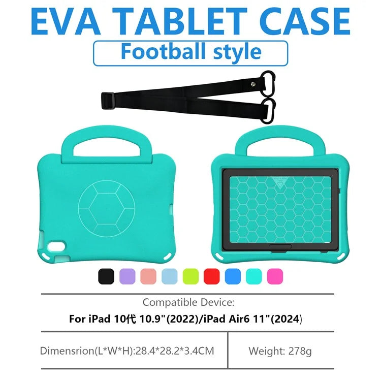 EVA Case for iPad Air 11 (2024) / 10.9 (2022) Tablet Protective Cover with Kickstand