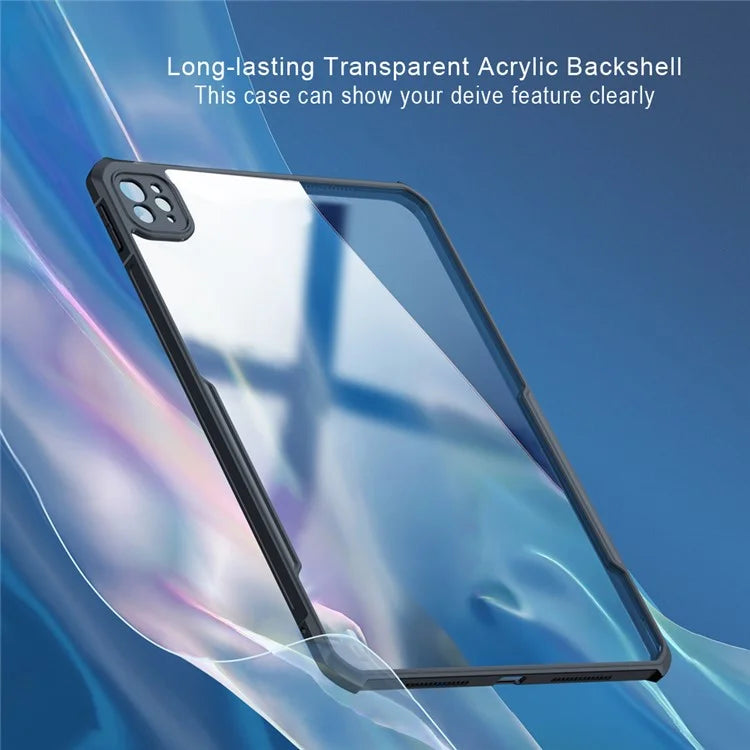 XUNDD For iPad Pro 11 (2024) Drop Protection Tablet Case Transparent Acrylic+TPU Slim Cover