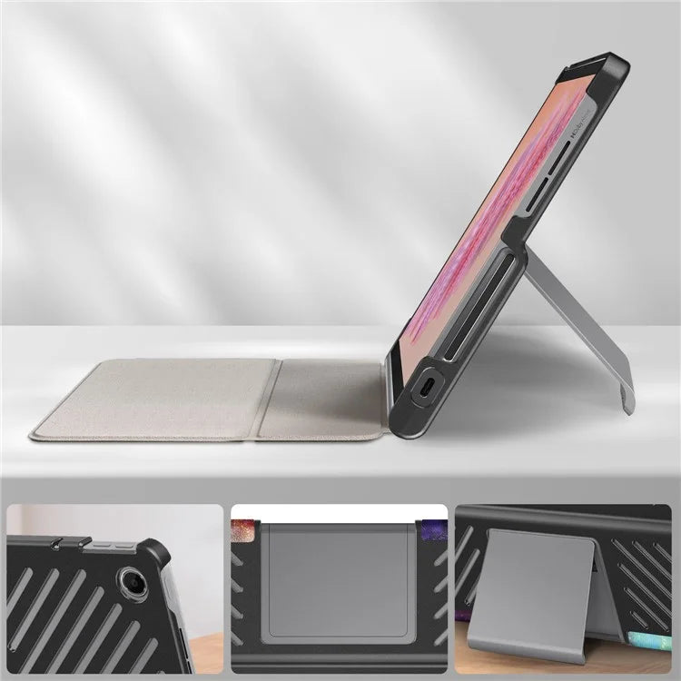 For Lenovo Tab Plus 11.5-inch TB351FU Case Pattern Tablet Leather Cover Hollow Heat Dissipation