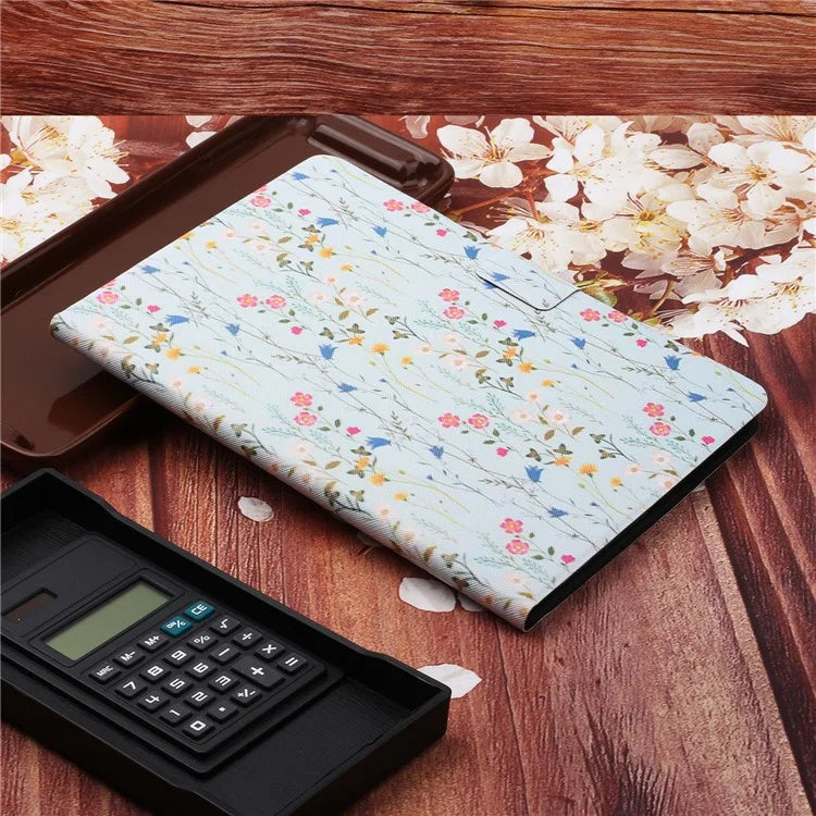 For iPad Pro 11 (2024) PU Leather Cover Pattern Printing Tablet Stand Case with Card Slots