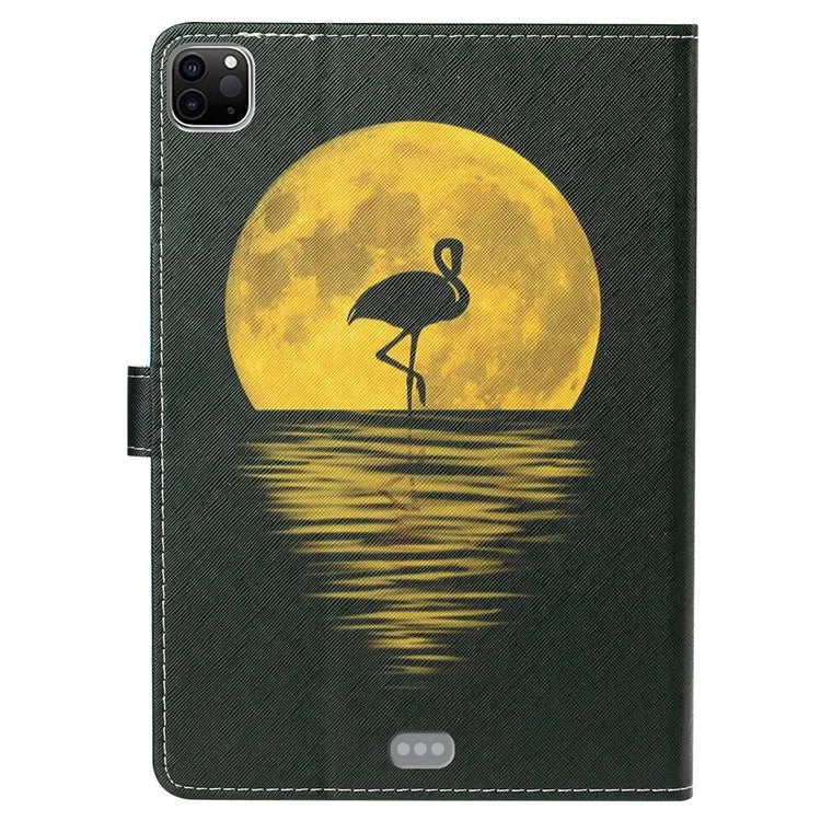 For iPad Pro 11 (2024) Case Pattern Printed Leather Tablet Cover Stand Pen Holder