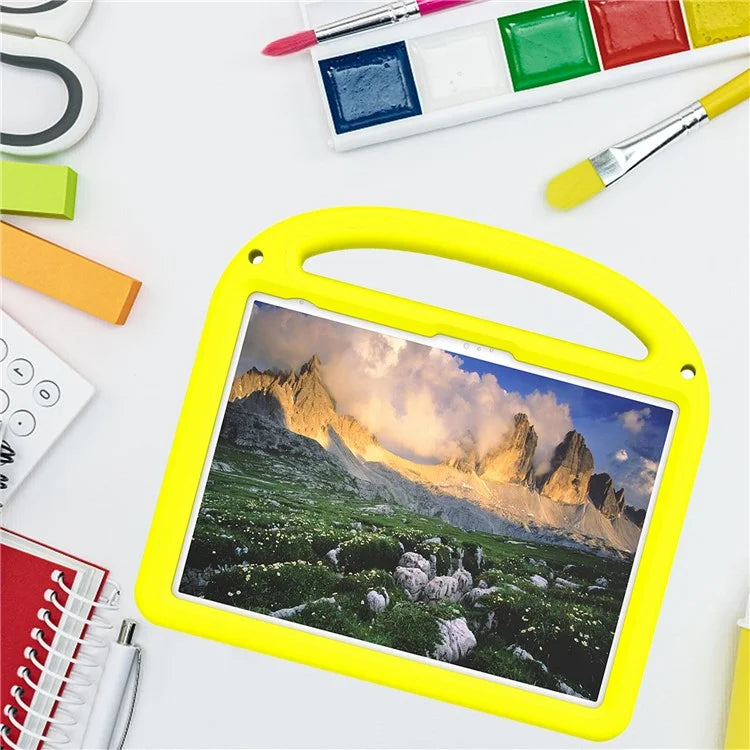 For iPad 10.9 (2022) Case with Strap EVA+PC Kickstand Tablet Cover Cartoon Design
