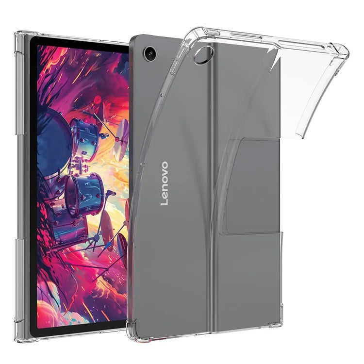 For Lenovo Tab Plus Case Four Corner Shockproof Clear Tablet TPU