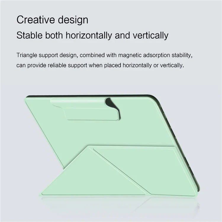 For OnePlus Pad Go Case PU Leather Magnetic Tablet Cover with Origami Stand