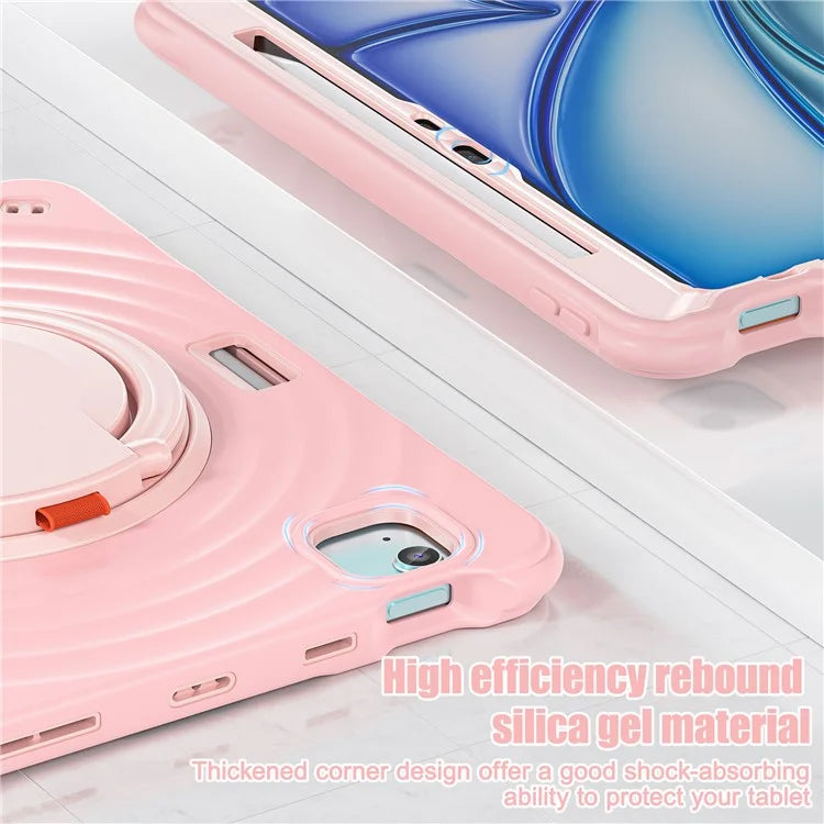 For iPad Air 11 (2024) / Air (2022) / (2020) / iPad Pro 11 (2022) / (2021) / (2020) / (2018) Case Hand Grip Kickstand Tablet Cover