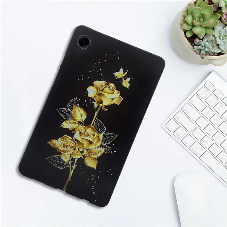For Samsung Galaxy Tab A9 TPU Case Pattern Printing Slim Tablet Protective Cover