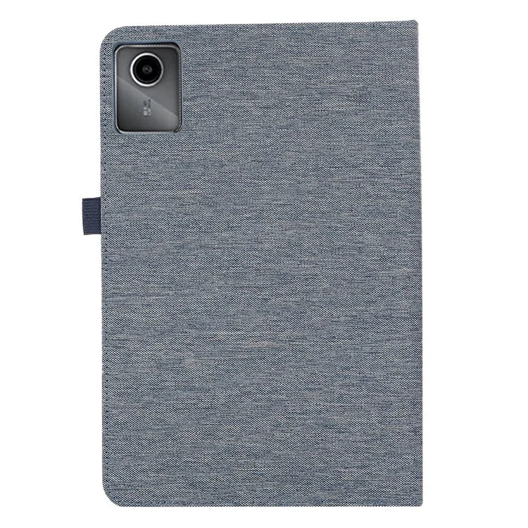 For Lenovo Tab M11 Plus Leather Case Card Holder Cloth Texture Tablet Stand Cover