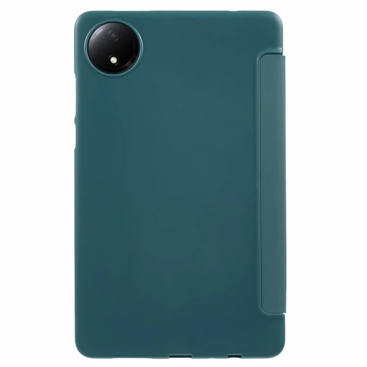 For Xiaomi Redmi Pad SE 4G 8.7 inch Case PU Leather+Silicone Tri-Fold Stand Tablet Cover