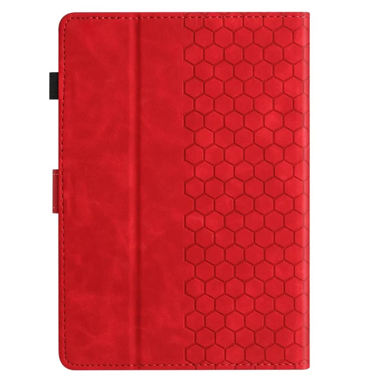 For Amazon Kindle Paperwhite (2021) Case Honeycomb Printed Leather Tablet Cover with Card Slot