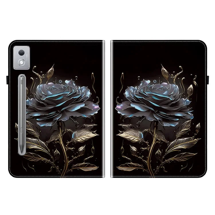 For Lenovo Tab P12 Pro 12.7 2025 / Xiaoxin Pad Pro 12.7 (2025) Leather Case Pattern Printed Stand Tablet Cover with Card Slots