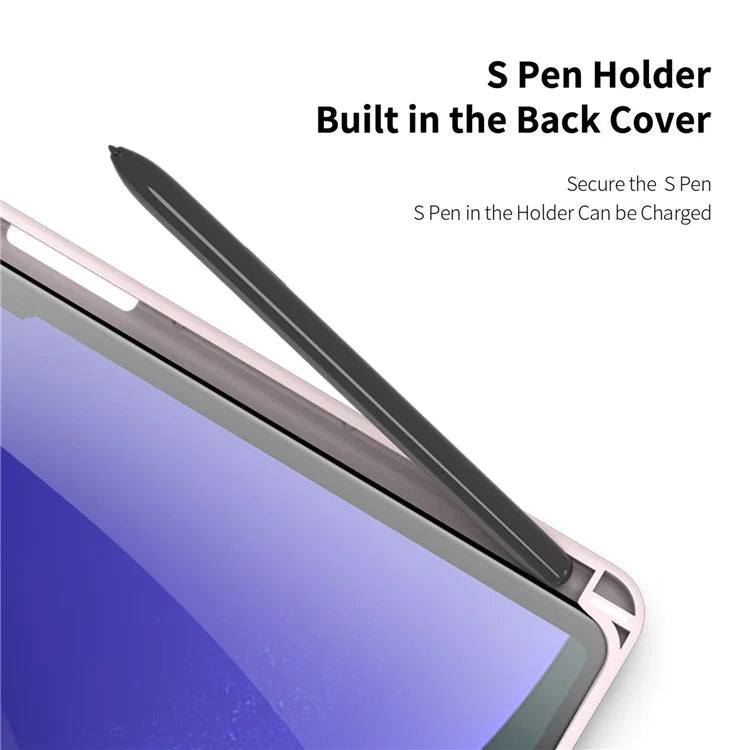 DUX DUCIS TOBY Series For Samsung Galaxy Tab S10 Plus Case PU Leather Tri-Fold Stand Tablet Cover