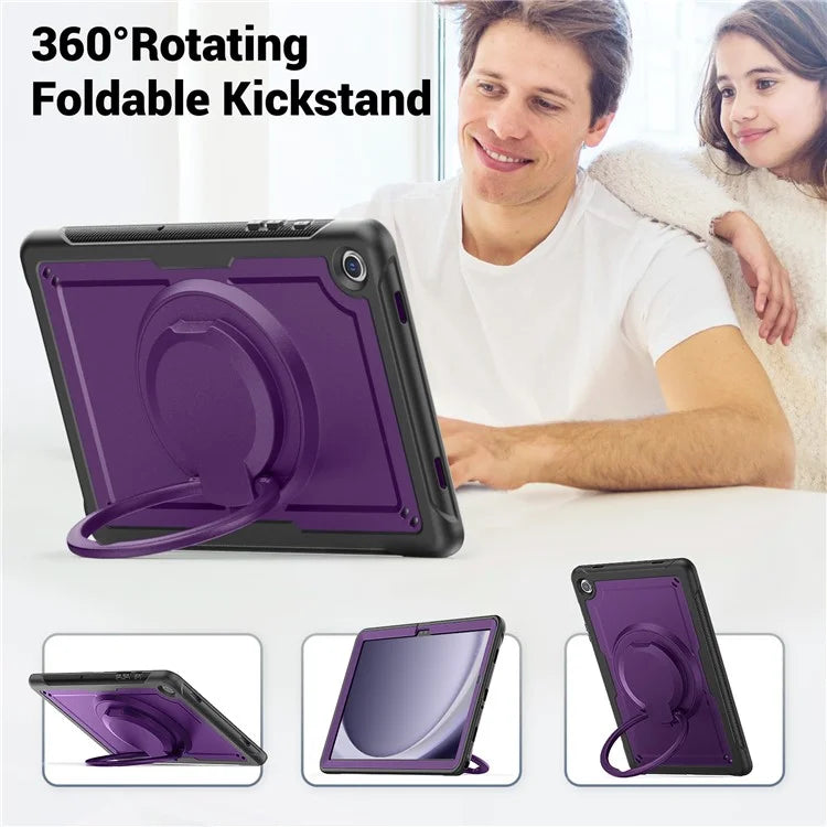 For Samsung Galaxy Tab A9+ SM-X210 / X216 / X218 Case PC+TPU Tablet Cover with Kickstand, Pencil Holder
