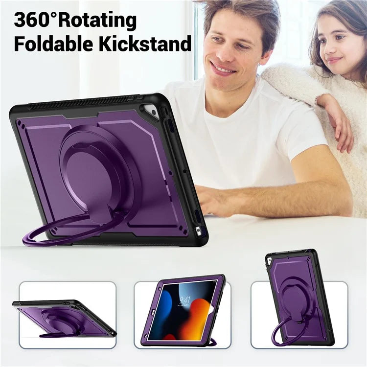 For iPad 10.2 (2021) / (2020) / (2019) / iPad Pro 10.5-inch (2017) / iPad Air 10.5 inch Tablet Case PC+TPU Kickstand Cover