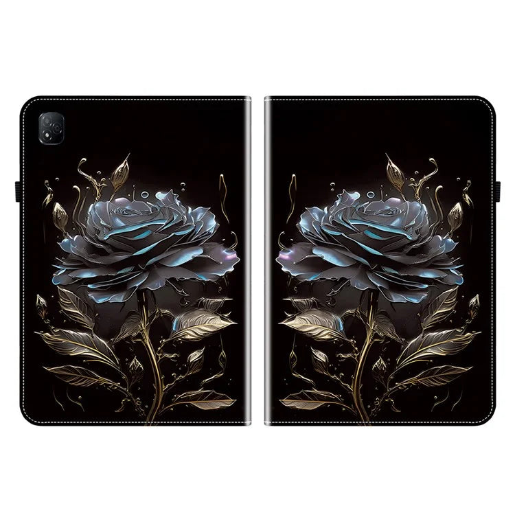 For Infinix Xpad Leather Case Pattern Printed Stand Tablet Cover with Card Slots