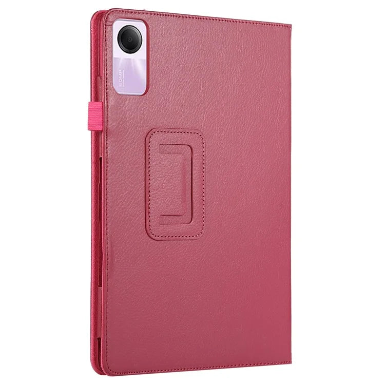 For Xiaomi Redmi Pad SE PU Leather Tablet Case Litchi Texture Bi-fold Stand Cover