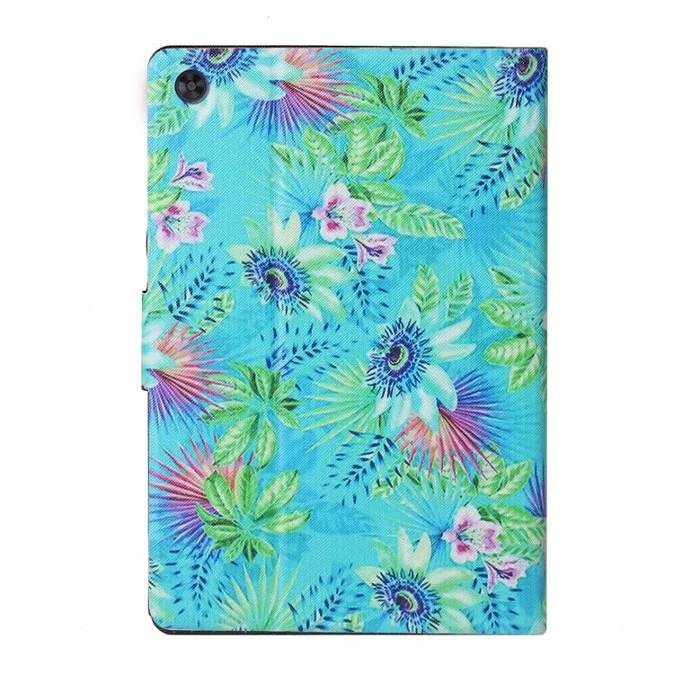 For Samsung Galaxy Tab A9+ Case Pattern Printing Card Slots Tablet Cover