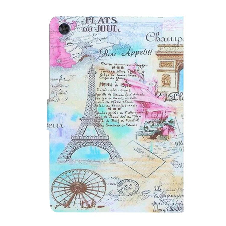 For Samsung Galaxy Tab A9+ Case PU Leather Pattern Printing Tablet Cover
