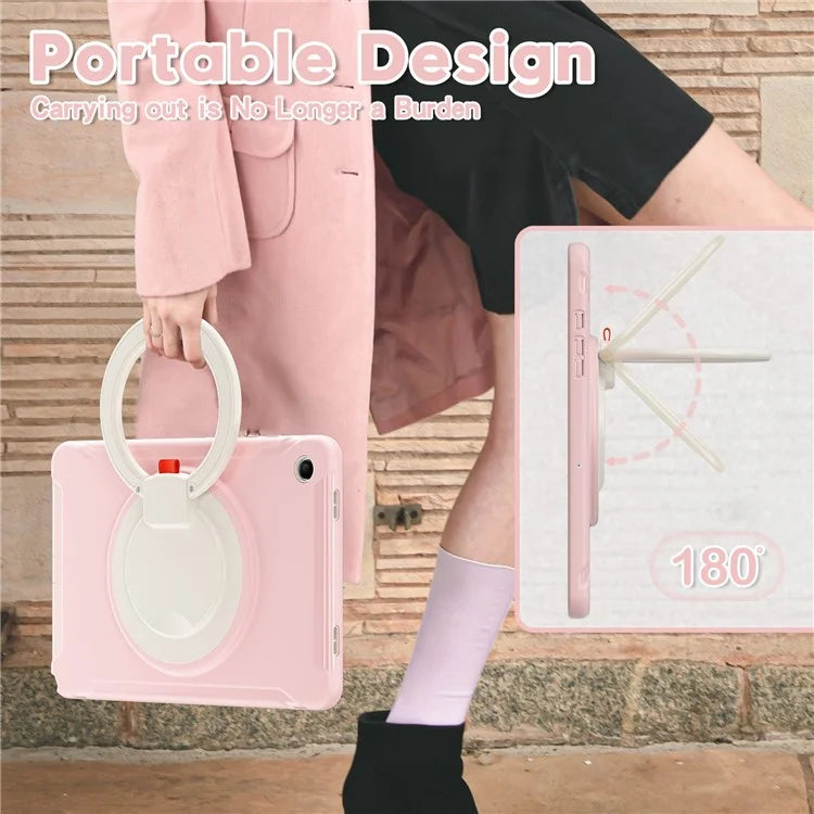 For Samsung Galaxy Tab A9+ Case Rotary Kickstand PC + TPU Tablet Cover