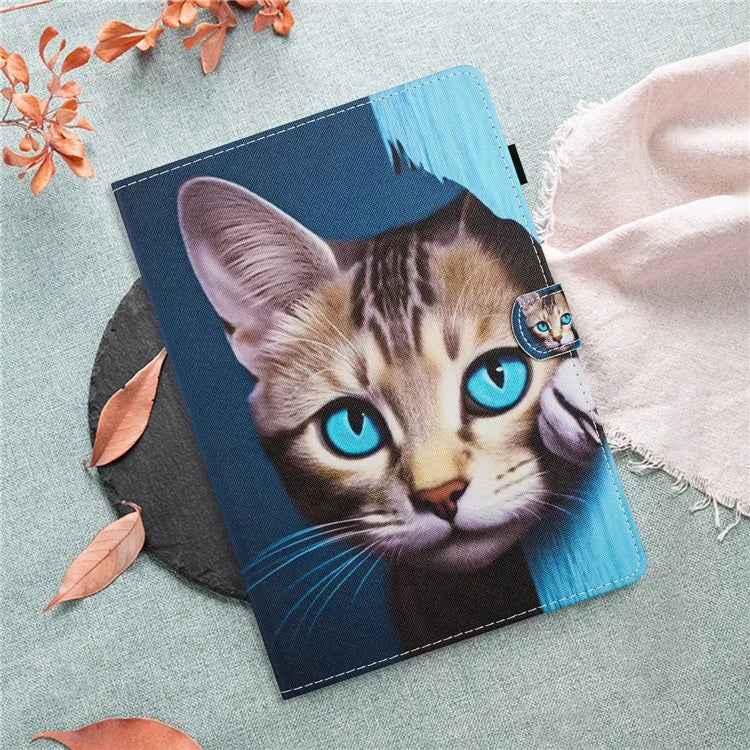 Universal 8-inch Tablet Case PU Leather Pattern Viewing Stand Cover