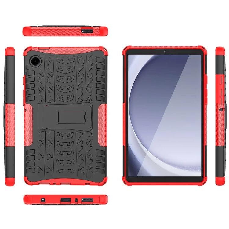 For Samsung Galaxy Tab A9 Kickstand Cover Tire Texture Anti-slip Tablet Case