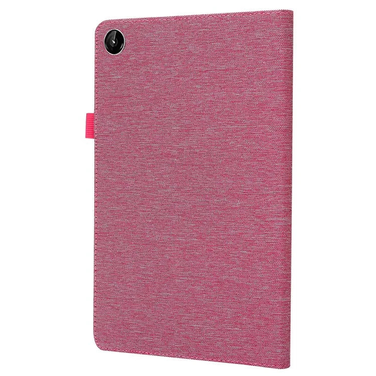 For Lenovo Tab M10 Plus (3rd Gen) Tablet Case Cloth Texture Card Holder Leather Cover