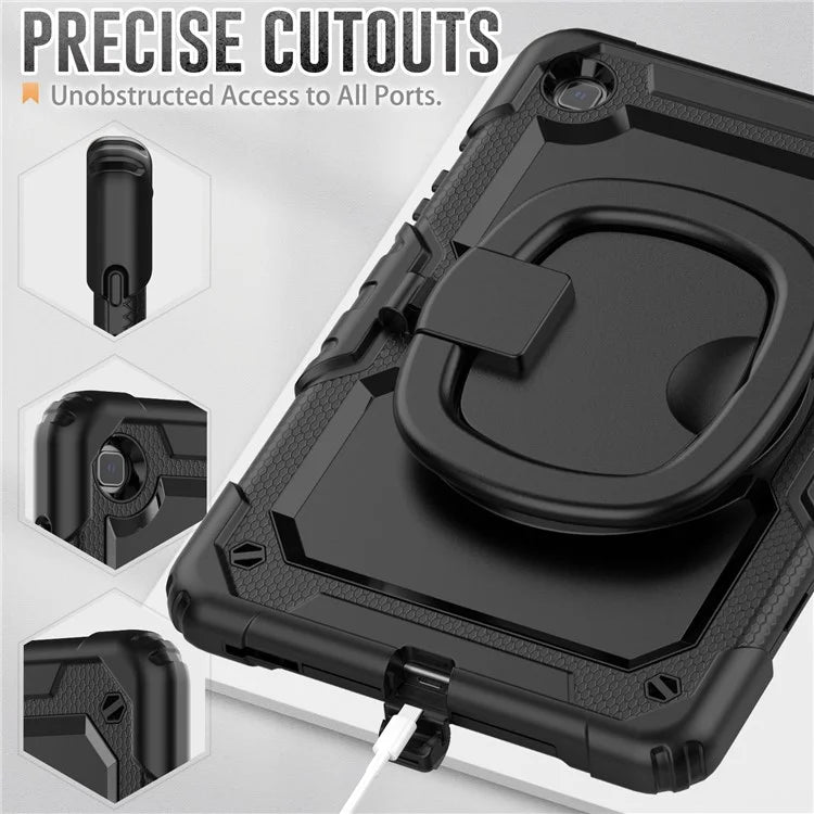 For Samsung Galaxy Tab S6 Lite (2024) / S6 Lite (2022) / S6 Lite (2020) P610 P615 P613 P619 Case Tablet Kickstand Cover with Shoulder Strap