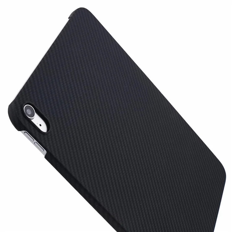 For iPad 10.9 (2022) Case 1500D Coarse Texture Aramid Fiber Anti-Drop Black Tablet Cover