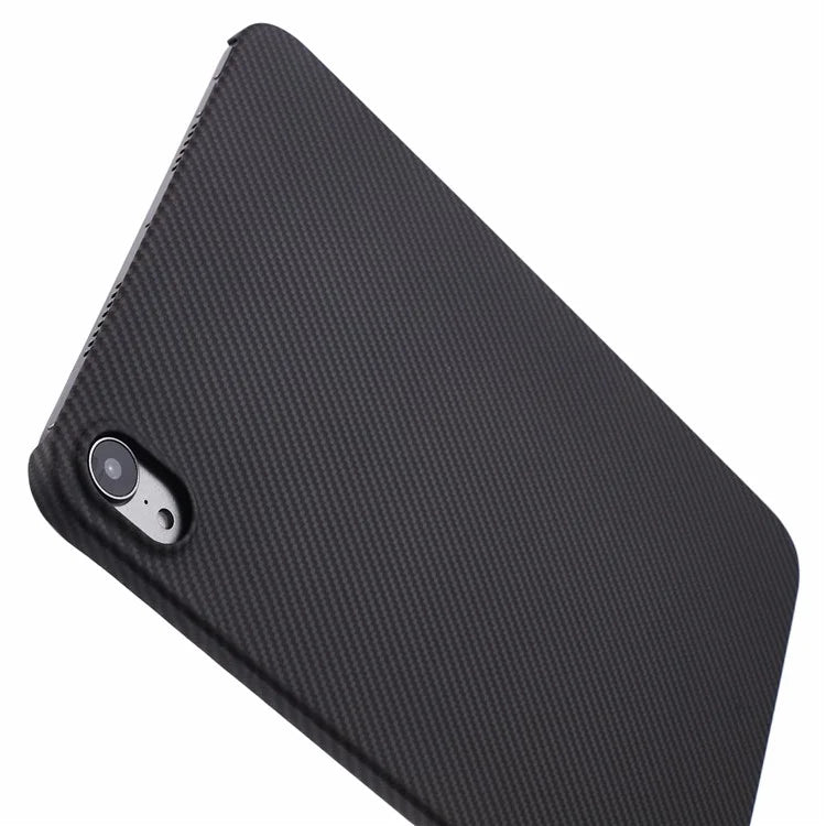 For iPad mini (2021) Black Case 600D Fine Texture Aramid Fiber Shockproof Tablet Cover