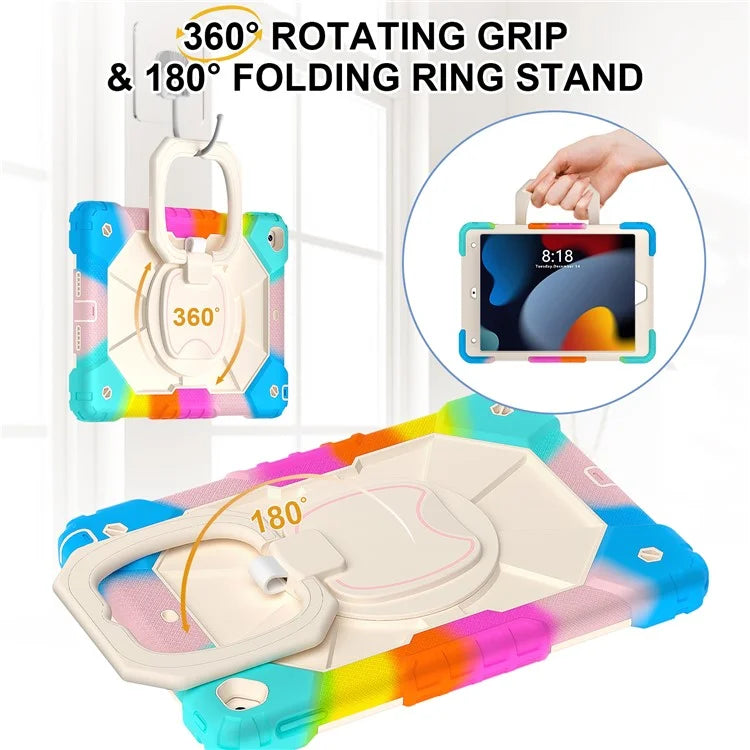 C3 Tablet Case for iPad 10.2 (2019) / (2020) / (2021) Kids Friendly Cover with Shoulder Strap Rotating Handle