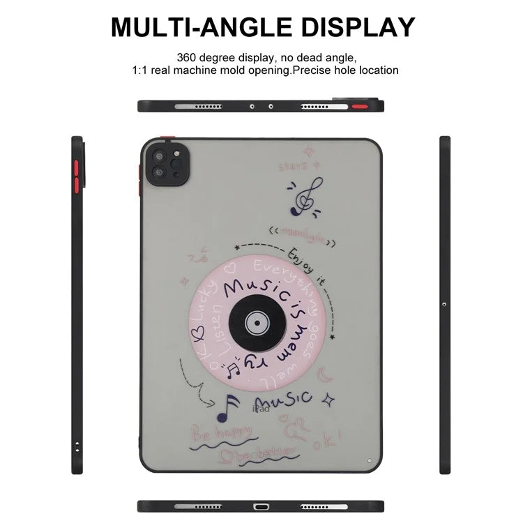 For iPad Pro 11 (2022) / (2021) / (2020) Case Pattern Printing PC+TPU Anti-scratch Tablet Cover