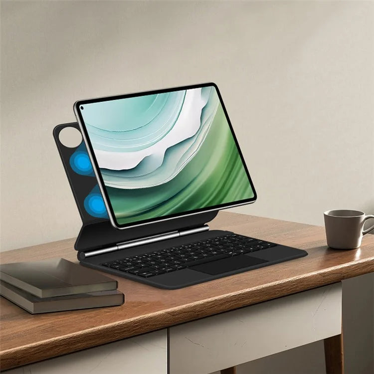 For Huawei MatePad Pro 11 (2024) Leather Tablet Case with Detachable Backlit Bluetooth Keyboard