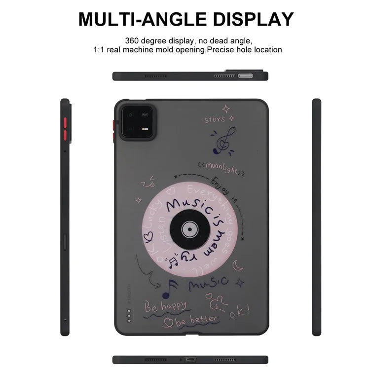 For Xiaomi Pad 6 / Pad 6 Pro Pattern Case PC+TPU Shockproof Protective Tablet Cover
