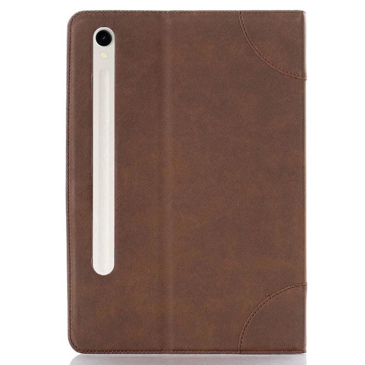 For Samsung Galaxy Tab S9 Case PU Leather Anti-Scratch Tablet Cover with Card Slots