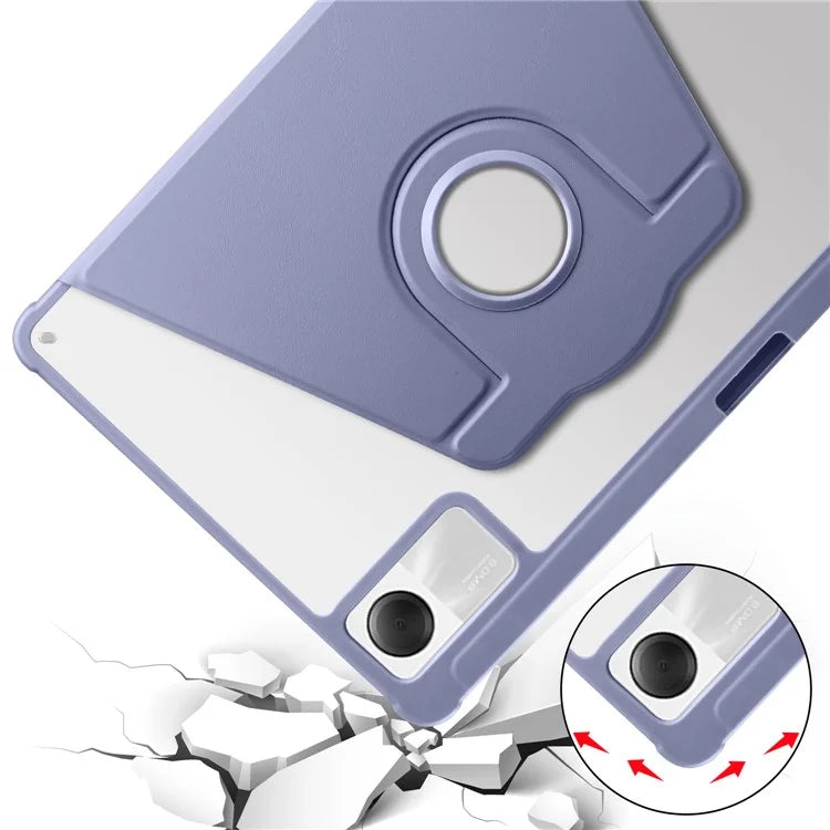 For Xiaomi Redmi Pad SE Case Leather Rotating Stand Tablet Cover Auto Sleep / Wake