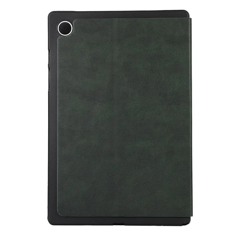 For Samsung Galaxy Tab A8 10.5 (2021) / (2022) Case Stand Solid Color Leather Tablet Cover