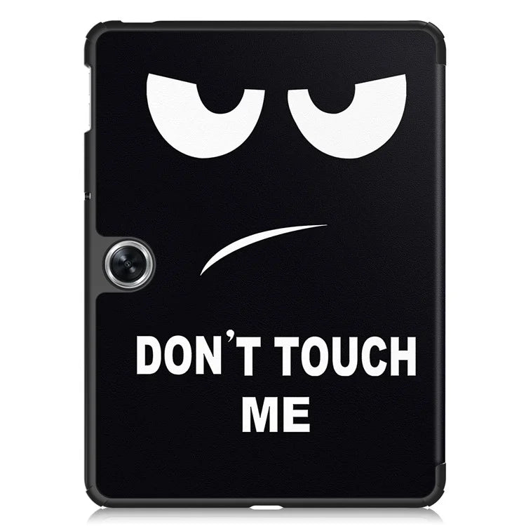 For Oppo Pad Air 2 Tablet Case Trifold Stand Pattern Printing Drop-proof Cover